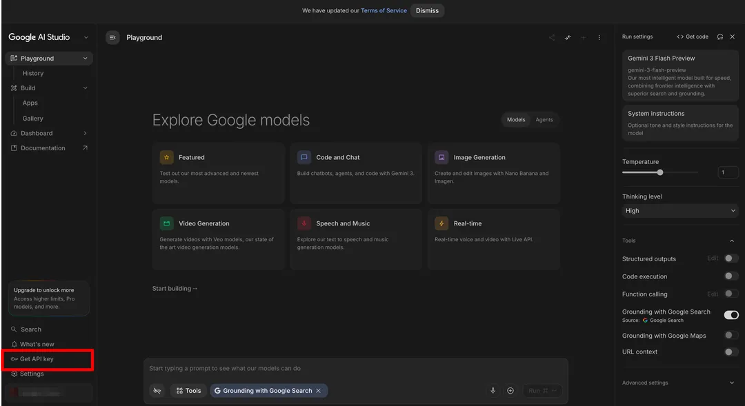 google ai studio