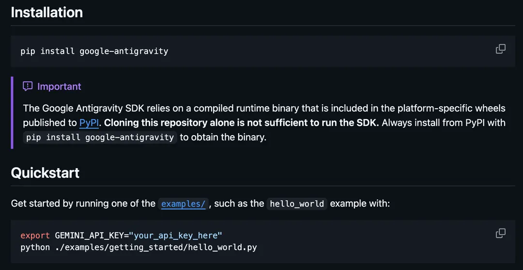 google antigravity install
