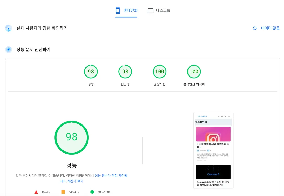 page speed insight