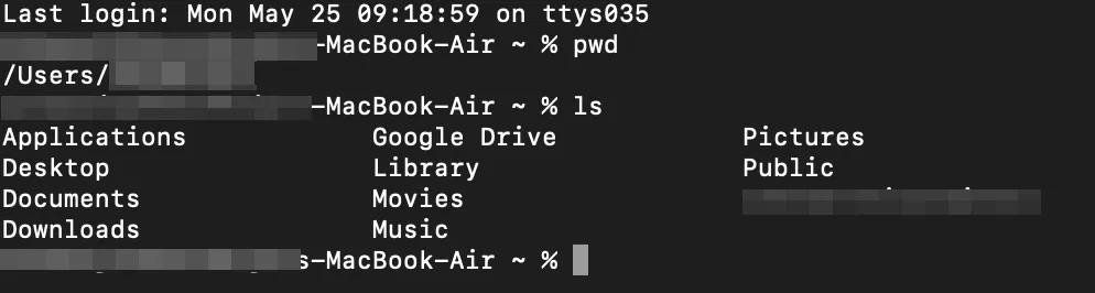 terminal command